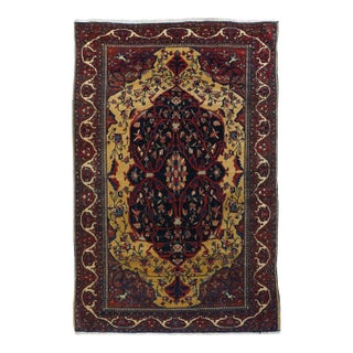 Late 18th Century Antique Farahan Sarouk Rug 4'3'' X 6'8'' For Sale
