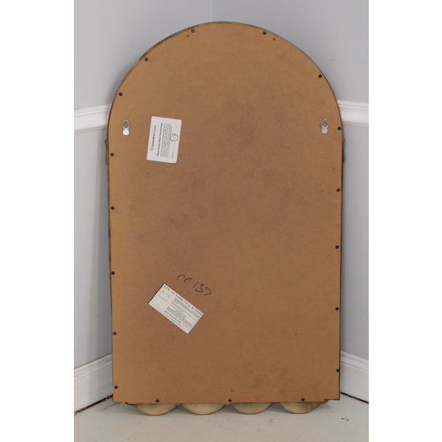 Gold Finish Arched Frame Decorator Mirror For Sale - Image 16 of 17