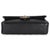 1950s Black Quilted Lambskin Medium Classic Double Flap Bag For Sale - Image 5 of 9