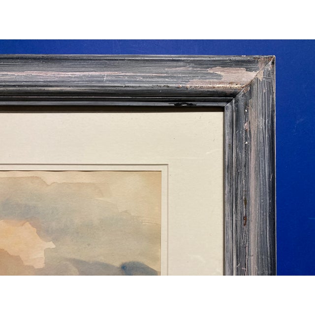 Modern Gustave Guétant, Landscape, Watercolor, Framed For Sale - Image 3 of 14