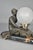French Art Deco Lamp with Lady and Glass Globe Shade, 1920s For Sale - Image 3 of 16