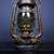 Vintage Rustic Industrial Kerosene Lantern With Green Glass Globe For Sale In Los Angeles - Image 6 of 9