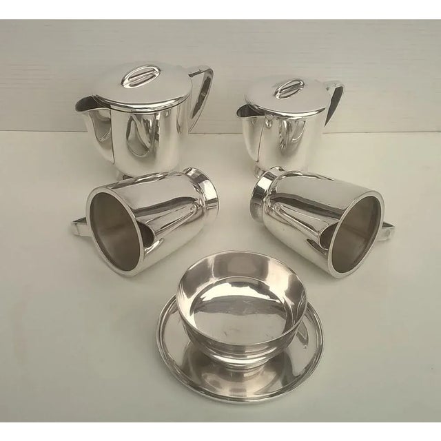 This set of five Fratelli Calderoni Alpacca serving pieces was designed by the legendary Gio Ponti in the 1950s. All are...