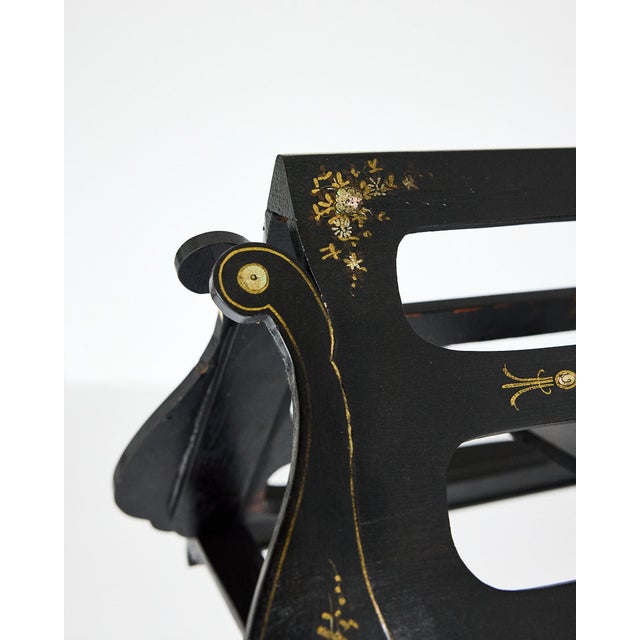 Adjustable Music Stand, Ebonized W Mother of Pearl Inlay, 19th Century Victorian For Sale - Image 9 of 18