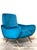 Cobalt Blue Lady Armchair by Marco Zanuso for Arflex, Italy, 1955 For Sale - Image 6 of 14