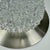 Mid-Century Modern Clear Crystal Glass and Brushed Steel Flush Mount, 1970s For Sale - Image 9 of 10