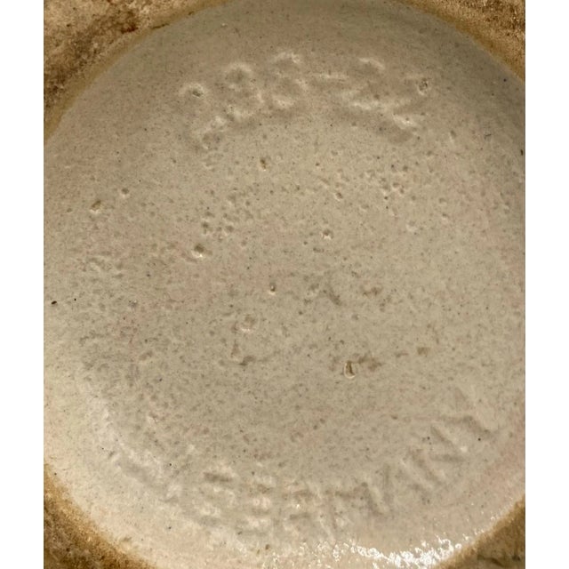 Tan Mid-Century Modern West Germany Brown and Tan Vase For Sale - Image 8 of 9