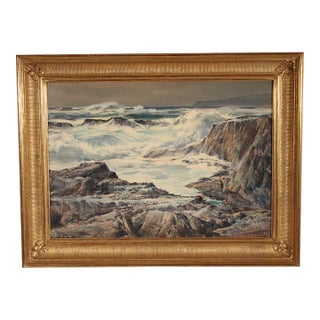 Coastal Seascape Painting by Paul Lauritz (1889-1975) For Sale