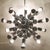 Metal Chrome Sputnik Pendant Lamp by Goffredo Reggiani, Italy, 1970s For Sale - Image 7 of 13