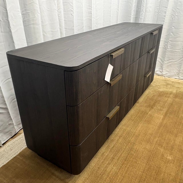 2020s Rh Ciro 6-Drawer Dresser Black European Fir | Designed by Julie Lawrence For Sale - Image 5 of 18