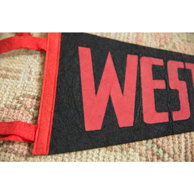 Vintage Westfield Felt Flag Pennant For Sale - Image 4 of 5