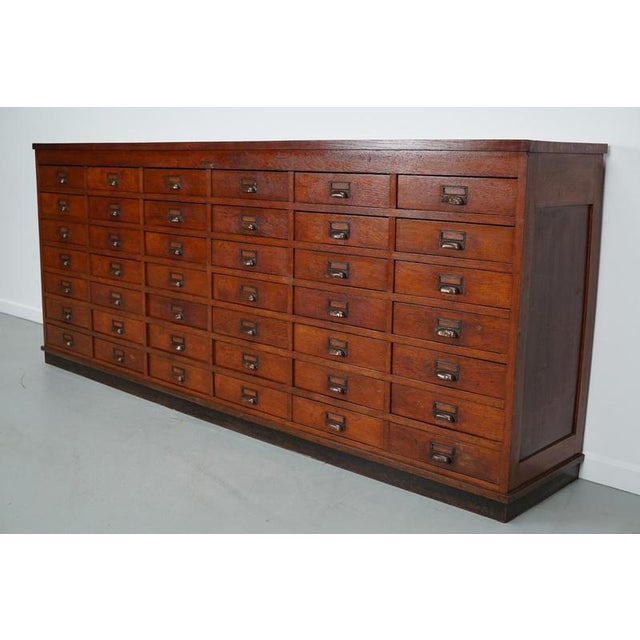 Large Dutch Oak Apothecary Cabinet, 1930s For Sale - Image 13 of 16