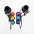 Rick Martin Signed Abstract Modernist Memphis Pop Art Steel Candlesticks Pair For Sale - Image 14 of 14