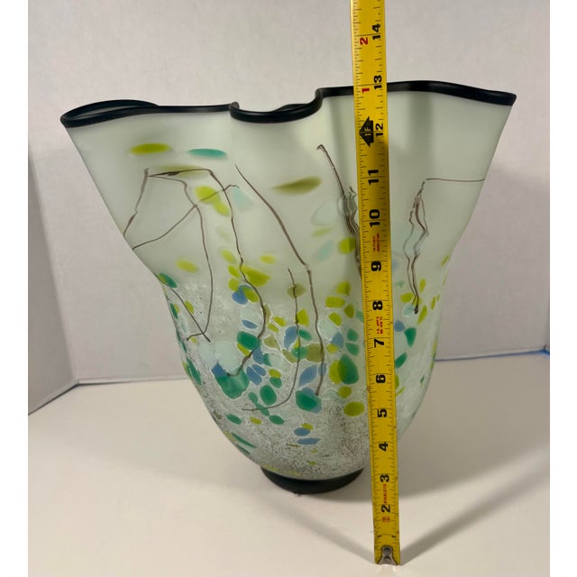 2017 Eric Bladholm Signed Limited Edition Studio Art Glass Vase – #7/17 For Sale - Image 9 of 10