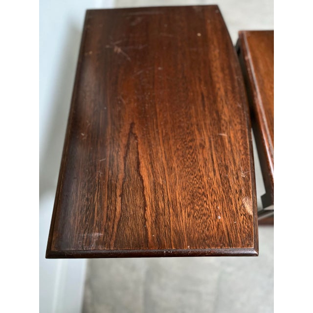 Wood Vintage Traditional Nesting Occasional Tables-Set of 2 For Sale - Image 7 of 12