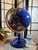 American VTG Large Lapis Lazuli Globe W/ Semi Precious Stones 24 In For Sale - Image 3 of 12