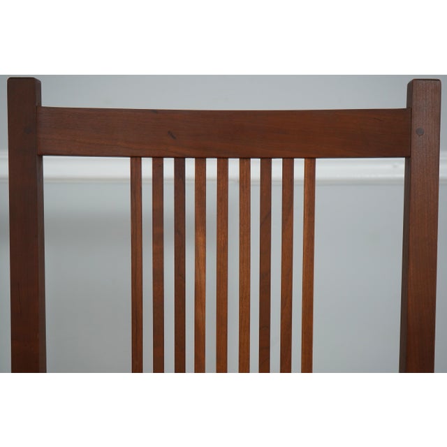 1990s Set of 6 Stickley Mission Cherry Dining Chairs For Sale - Image 5 of 18