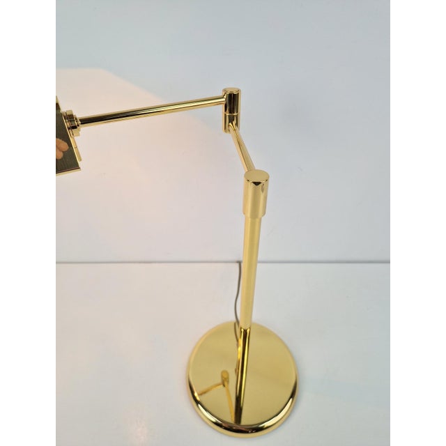Regency Brass Adjustable Table Lamp from Egoluce, 1970s For Sale - Image 4 of 12