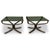 A pair of Falcon Tables by Pair Sigurd Russell for Vatne Mobler. The Norwegian 1960's side tables feature sculptural...