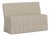 Stoffer Home x Cloth & Company Slipcover for Lindy Dining Banquette in Jane Stripe Burlap For Sale
