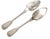 Set of twelve 19th century French Christofle silverplate table spoons in the elegant Chinon pattern, each featuring the...