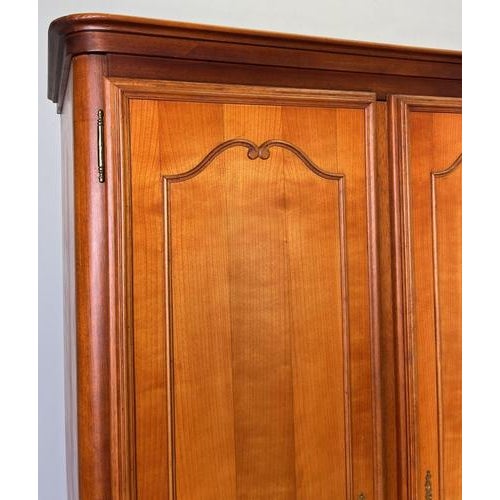 Wardrobe Vintage French Louis Xvi Style Five Door Carved Armoire Lot 4845 For Sale - Image 3 of 13