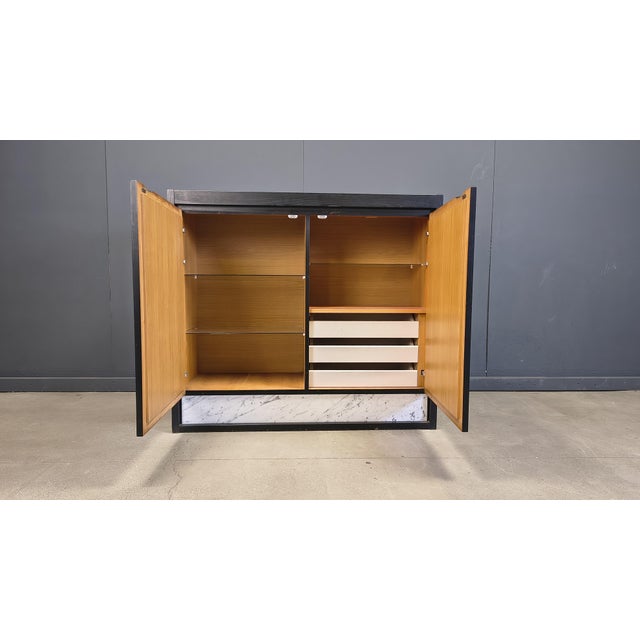 Brutalist Black Bar Cabinet, 1970s For Sale - Image 4 of 12