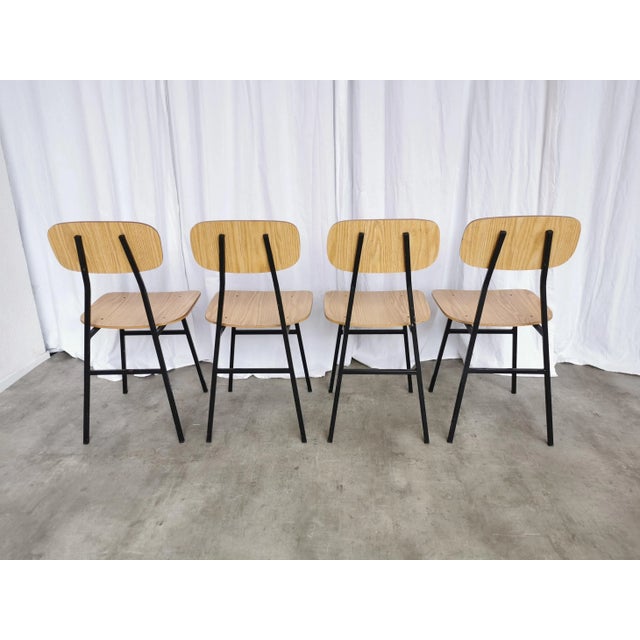 Mid-Century Modern School Chairs from STOL Kamnik, 1970s, Set of 4 For Sale - Image 18 of 18