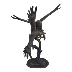 Oversized Bronze Eagle Statue
