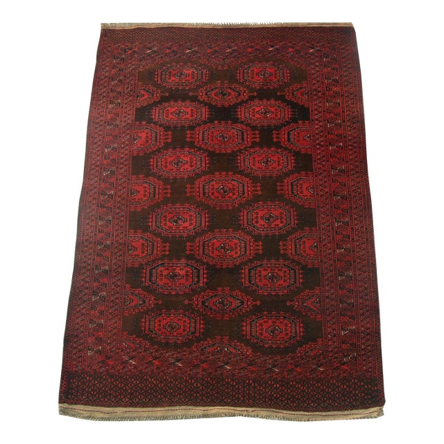 1900s Antique Saryk Rug For Sale