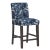 Blue Counter Stool in Leopard Blue For Sale - Image 8 of 8
