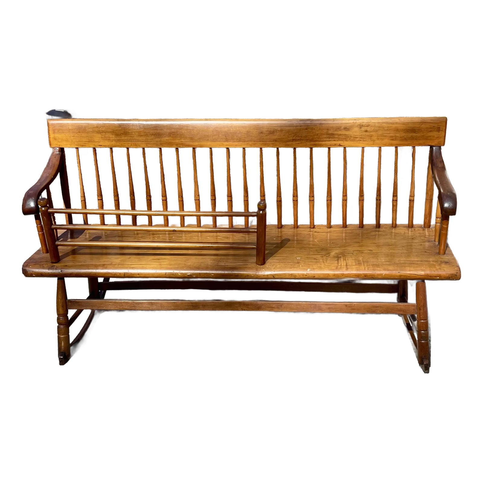 Late 19th Century Antique Pennsylvania Mammy / Rocking Bench | Chairish