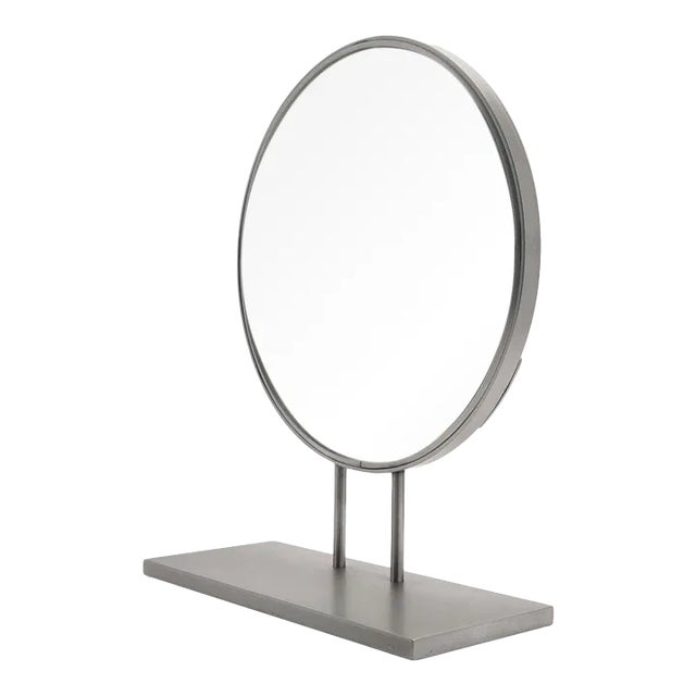 Ground & Polished Convex Glass Lens Mounted on a Custom Stand For Sale