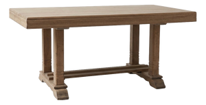 French Oak Farmhouse Trestle Dining Table, Normandy, 1920s