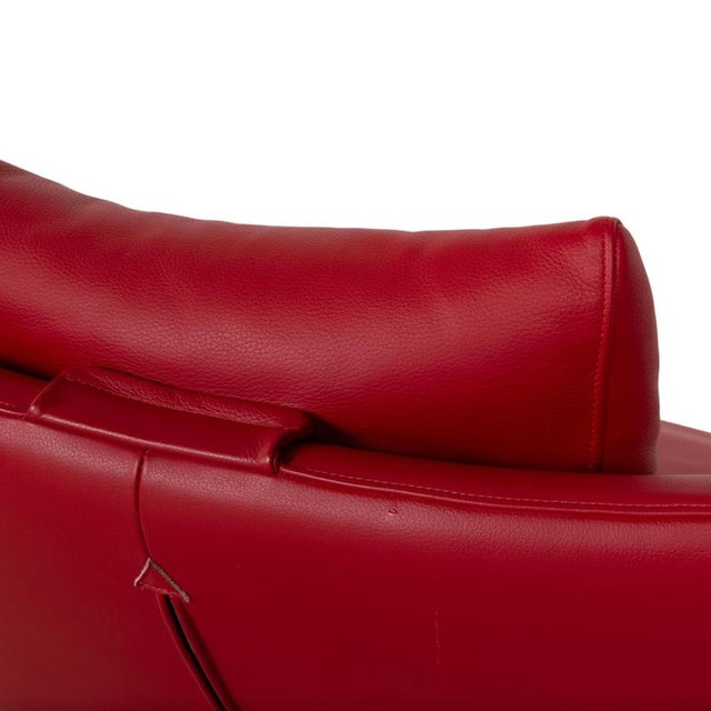Animal Skin Solo 699 Armchair in Red Leather from Wk Wohnen For Sale - Image 7 of 16