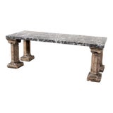 Mid 19th Century Antique Marble Cocktail Table For Sale