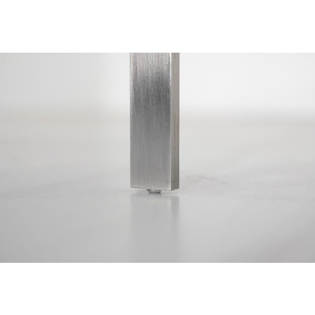 Gray PK61 Coffee Table in Glass and Metal by Poul Kjaerholm for Fritz Hansen, Denmark, 1956 For Sale - Image 8 of 13