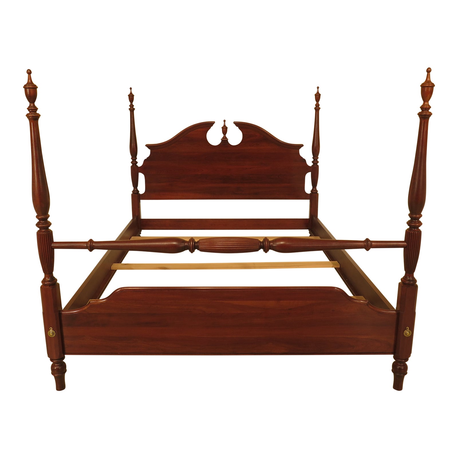 1990s Ethan Allen Knob Creek Queen Size Cherry Poster Bed ...