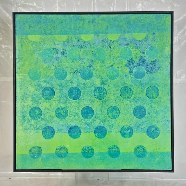 Marco Schidli “Dots” A483 Abstract Painting, Acrylic on Canvas 2019 For Sale In Los Angeles - Image 6 of 18
