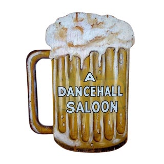 1960s Americana Dancehall Saloon Sign For Sale