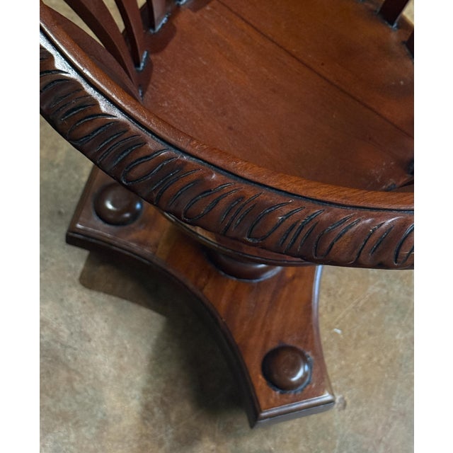 English Plant Stand or Jardiniere of Mahogany From the Edwardian Era For Sale - Image 9 of 9