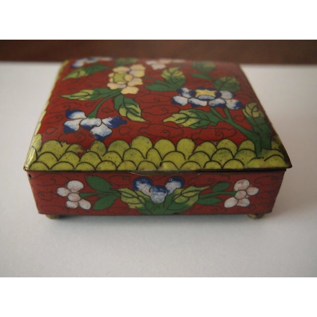 Green Cloisonne Box For Sale - Image 8 of 11