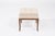 Mid-Century Modern Stools by t.h. Robsjohn-Gibbings in Walnut and Velvet, C. 1950s For Sale - Image 3 of 7