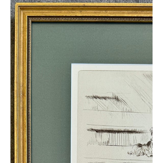Diana Thorne "Social Climbers" Signed Dog Etching, Framed, Circa 1935 For Sale In New York - Image 6 of 9