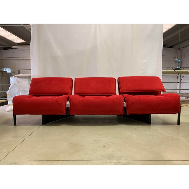 Model 125 Veranda 3-Seater Sofa by Vico Magistretti for Cassina, 1980s For Sale - Image 3 of 18