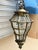 Early 20th Century Brass & Beveled Glass Lantern Pendant Light For Sale - Image 4 of 10