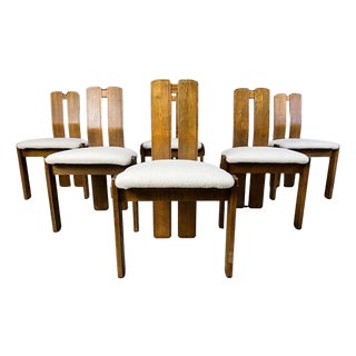 Brutalist Dining Chairs, 1960s, Set of 6 For Sale