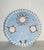 Blue Sea Shell Art Rose on Blue Created by Elia For Sale - Image 8 of 8
