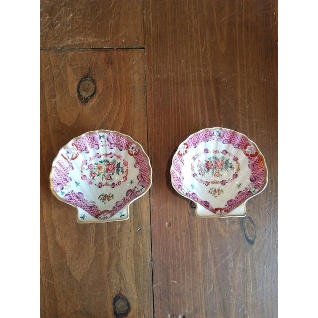 Two Antique Samson Seashell Bowls For Sale - Image 4 of 7