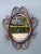 Brown Vintage Bent Rattan Mirror For Sale - Image 8 of 12